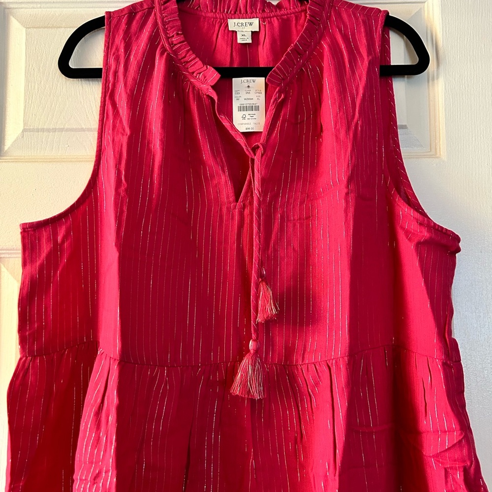 J. Crew Pink Sleeveless Summer Dress